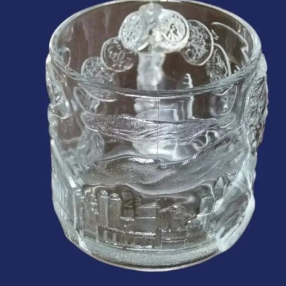 Mc.Donald's vtg lot of 2 clear glass  mug